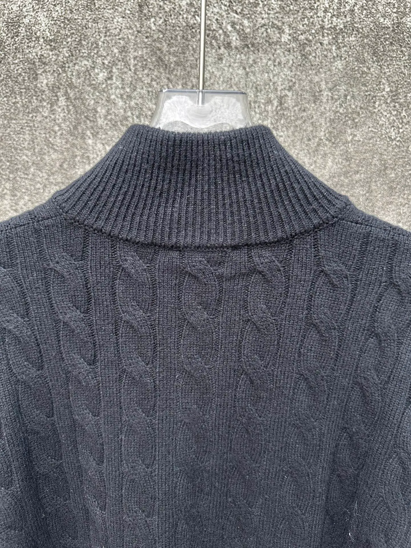 🅿️520 Polo Ralph Lauren 25ss solid color stand collar half zipper long sleeve sweater Size: S M L XL